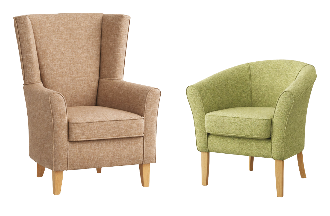 Bodhi wingback and tub chairs